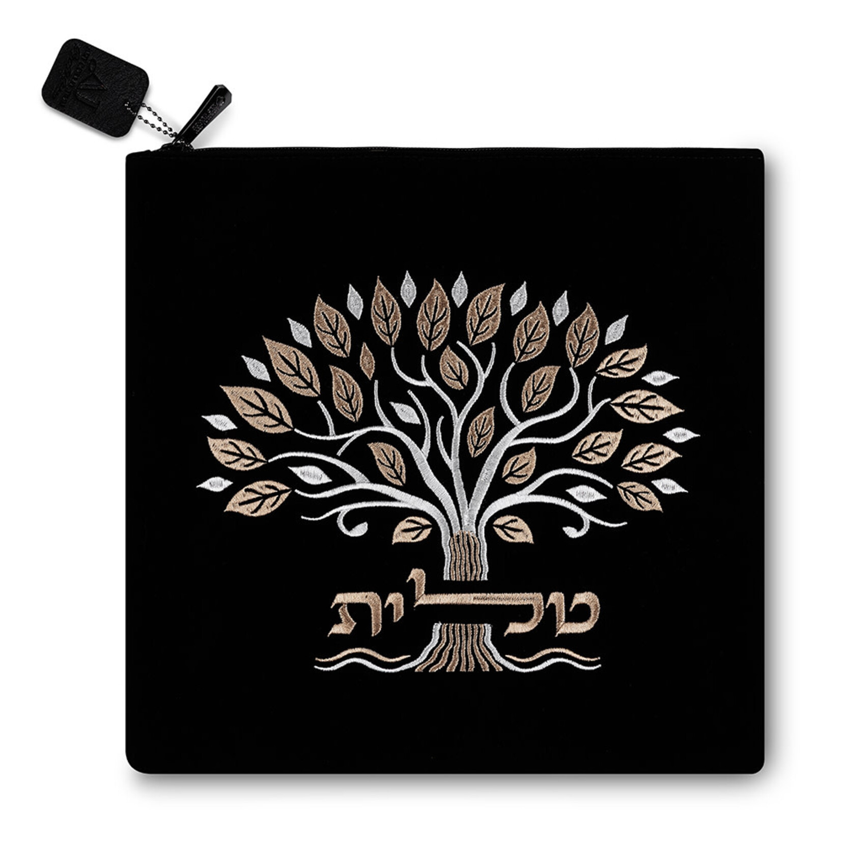 Tree of Life - Black Velvet Tallit Bag
