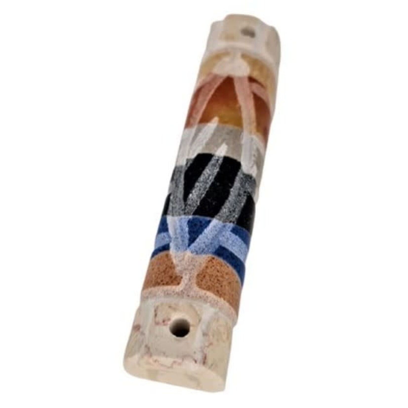 Jerusalem marble mezuzah case 10 cm