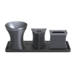 Havdalah Set, Grooved, Grey