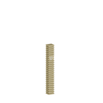 Square Mezuzah Case (S), Grooved, Yellow