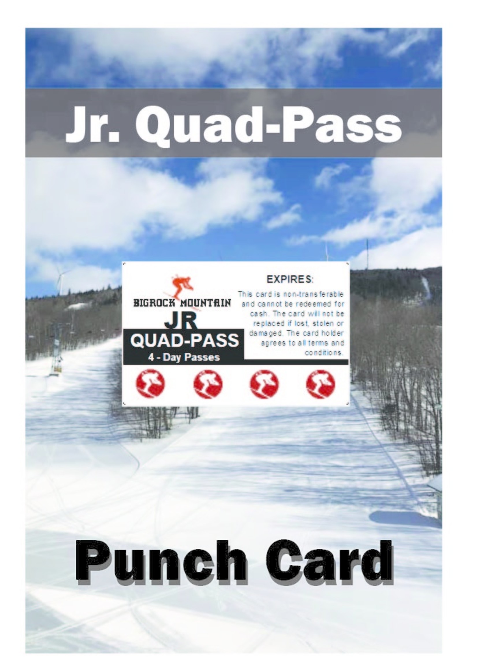 JR. FOUR-PASS-PACK (4 Day Pass)