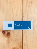 Snake Trail Sign Sticker (6"x2")