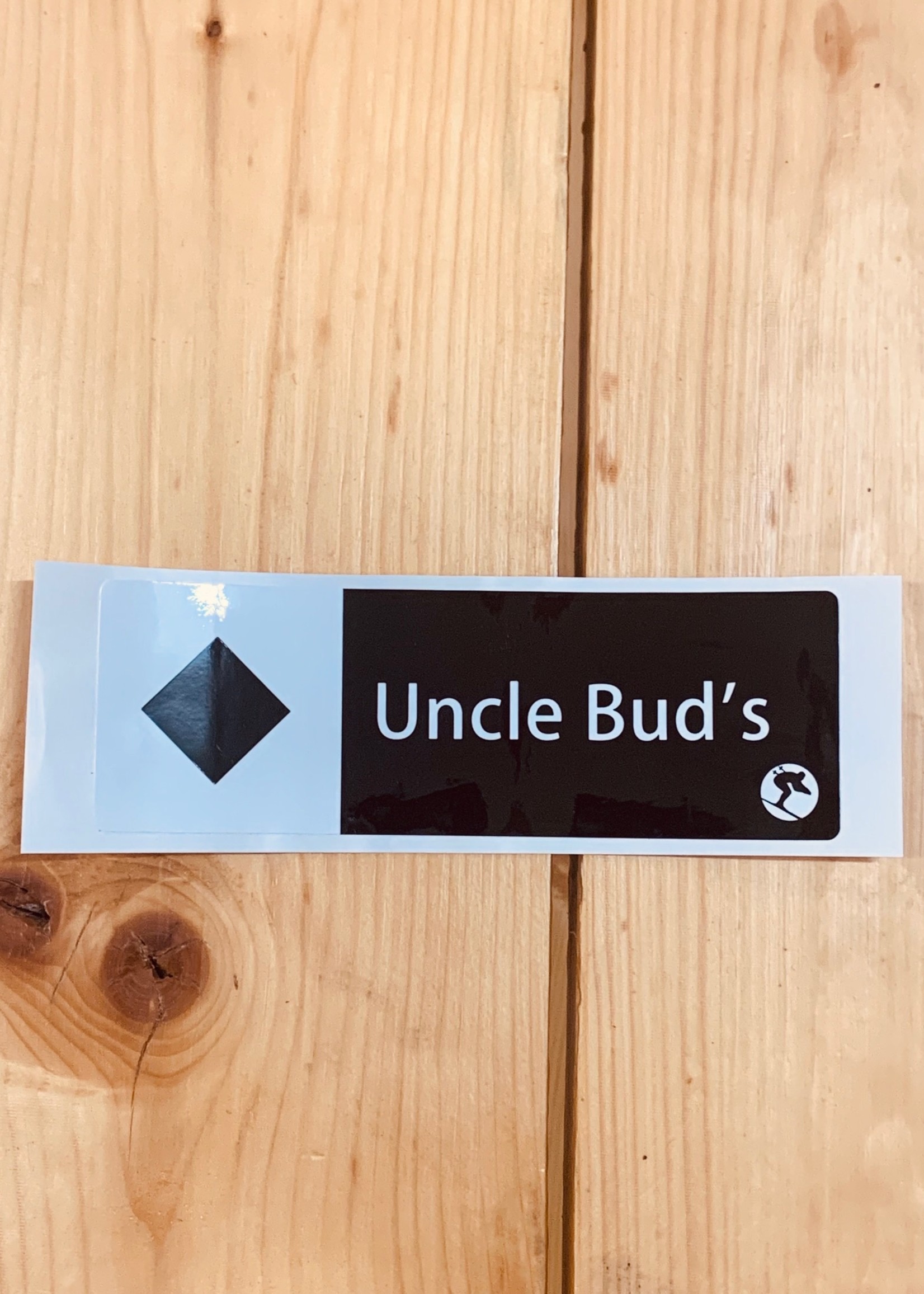 Uncle Bud's Trail Sign Sticker (6"x2")