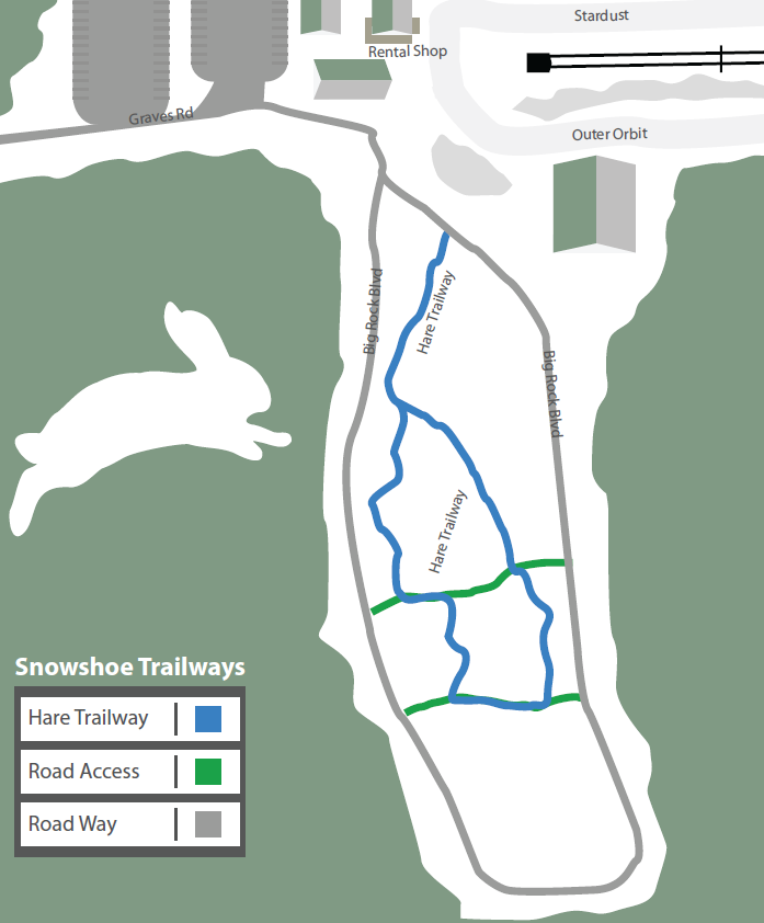 Trail Map for Snowshoeing