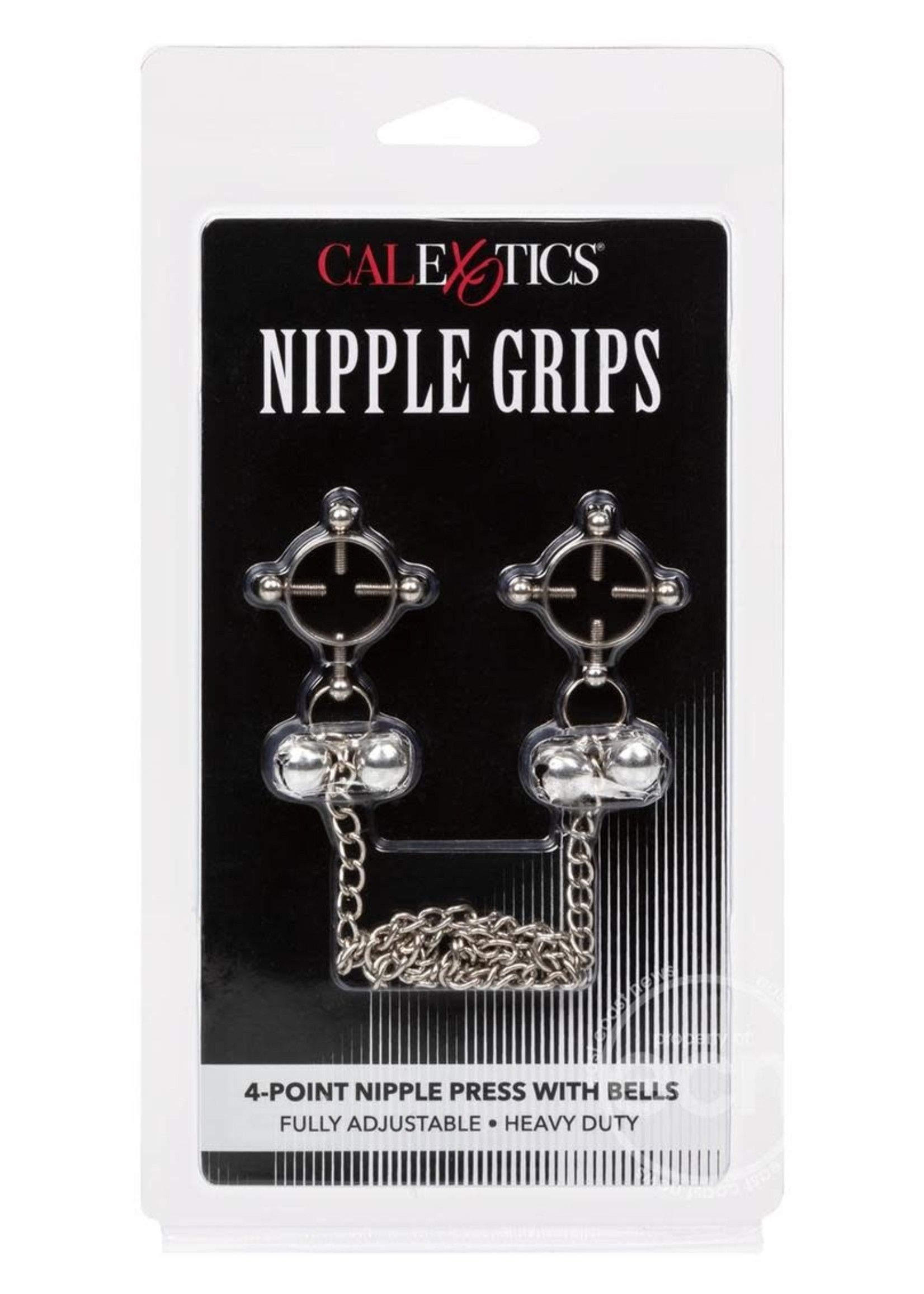 Calexotics Nipple Grips 4-Point Nipple Press with Bells