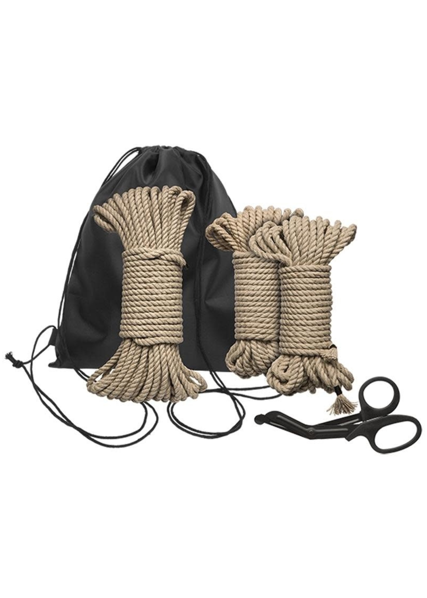 Kink Kink Bind & Tie Initiation Hemp Rope (5 Piece Kit) - Natural