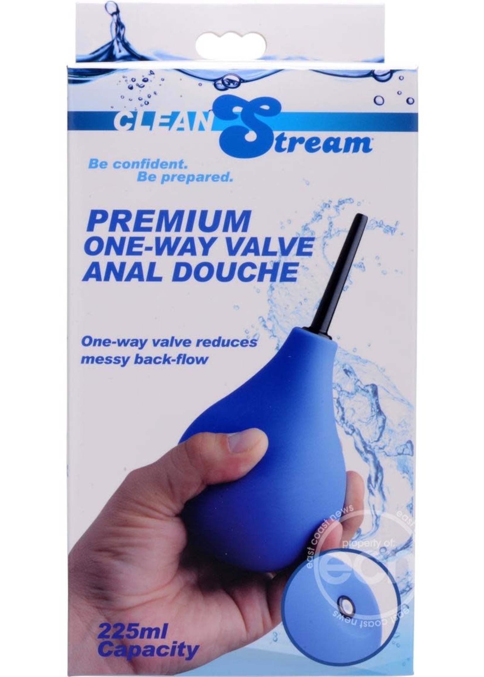 Clean Stream CleanStream Premium One-Way Valve Anal Douche - Blue