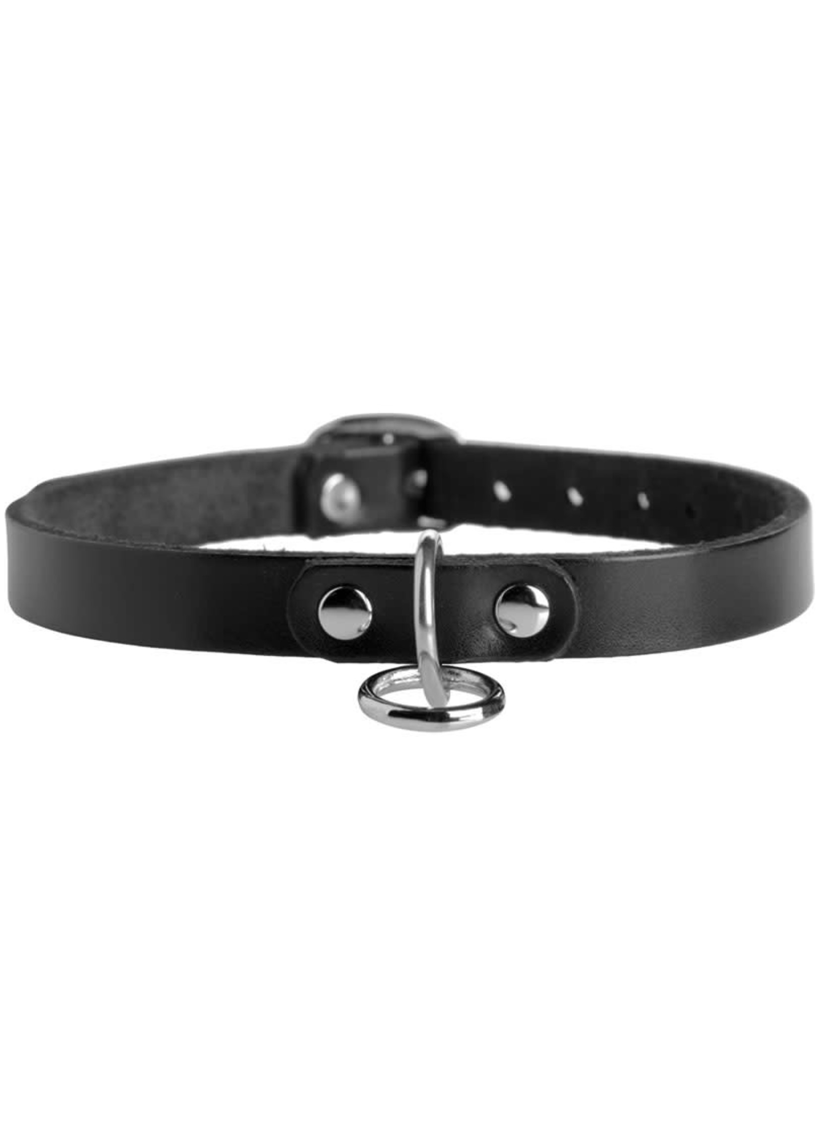 Strict Leather Unisex Choker with O-Ring