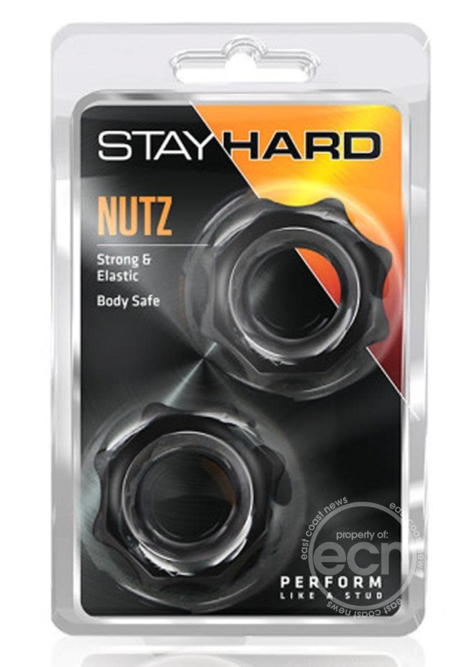 Stay Hard Nutz Cock Ring- Black