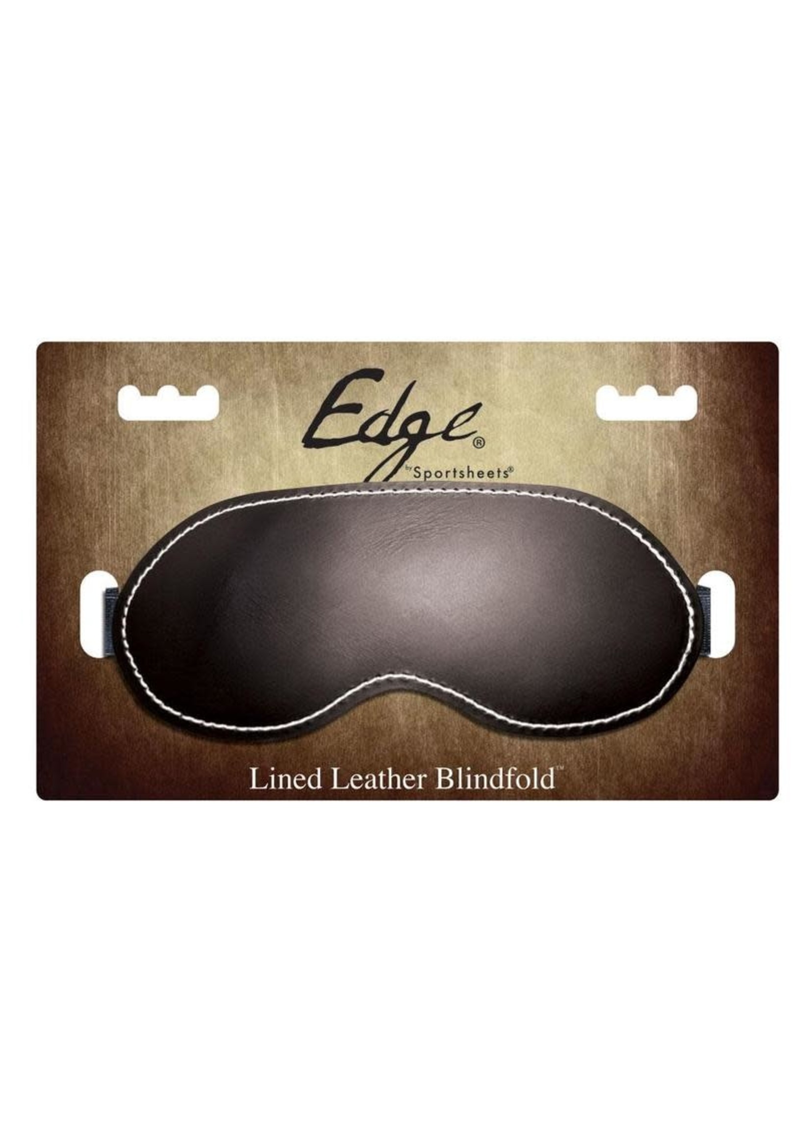 Sportsheets Edge Leather Blindfold - Black