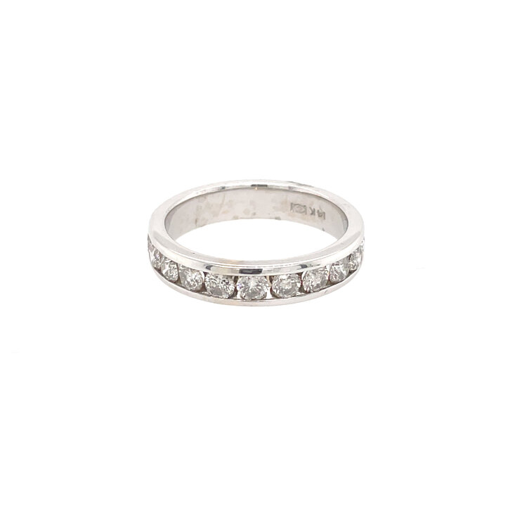 475153 14K WHITE GOLD 1.1CT DIAMOND CHANNEL SET WEDDING BAND