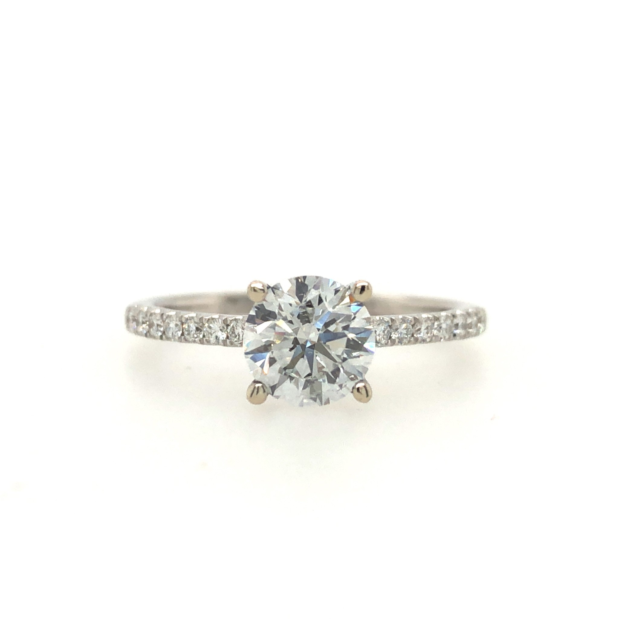 475036 14K WHITE GOLD 1CT E SI2 LAB GROWN COMMON PRONG .20TCW DIAMOND ENGAGEMENT SETTING 475036 14K WHITE GOLD 1CT E SI2 LAB GROWN COMMON PRONG .20TCW DIAMOND ENGAGEMENT SETTING