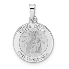 77057 14K WHITE GOLD MATKA BOSKA REVERSIBLE MEDAL