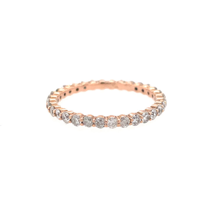 475731  14K ROSE GOLD .50TCW DIAMOND ETERNITY BAND
