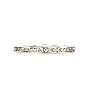 475616 14K WHITE GOLD .23TCW DIAMOND WEDDING BAND