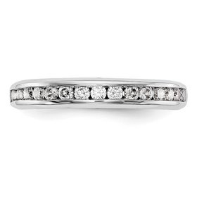 475248 14K WHITE GOLD .50TCW ROUND CHANNEL SET WEDDING BAND