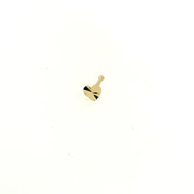 30160 14K YELLOW GOLD DIAMOND CUT HEART STUD NOSE RING