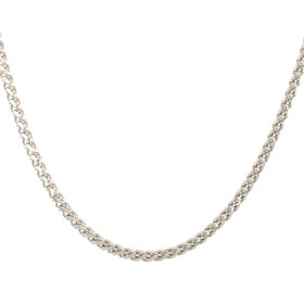 50034 14K 22'' 1.35MM WHITE GOLD FRANCO LINK CHAIN