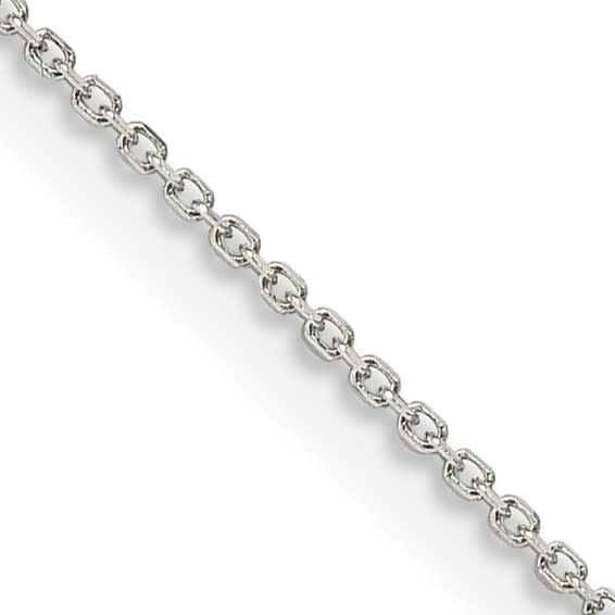 50890 14K WHITE GOLD 18" CABLE LINK CHAIN