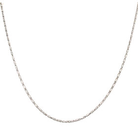 51043 14K WHITE GOLD 20" 0.75MM RASO LINK CHAIN