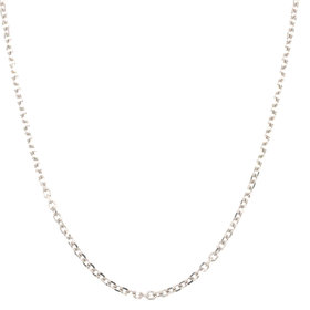 51095 14K WHITE GOLD 18" CABLE LINK CHAIN