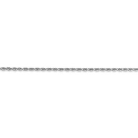 50168 14K WHITE GOLD 16" ROPE CHAIN