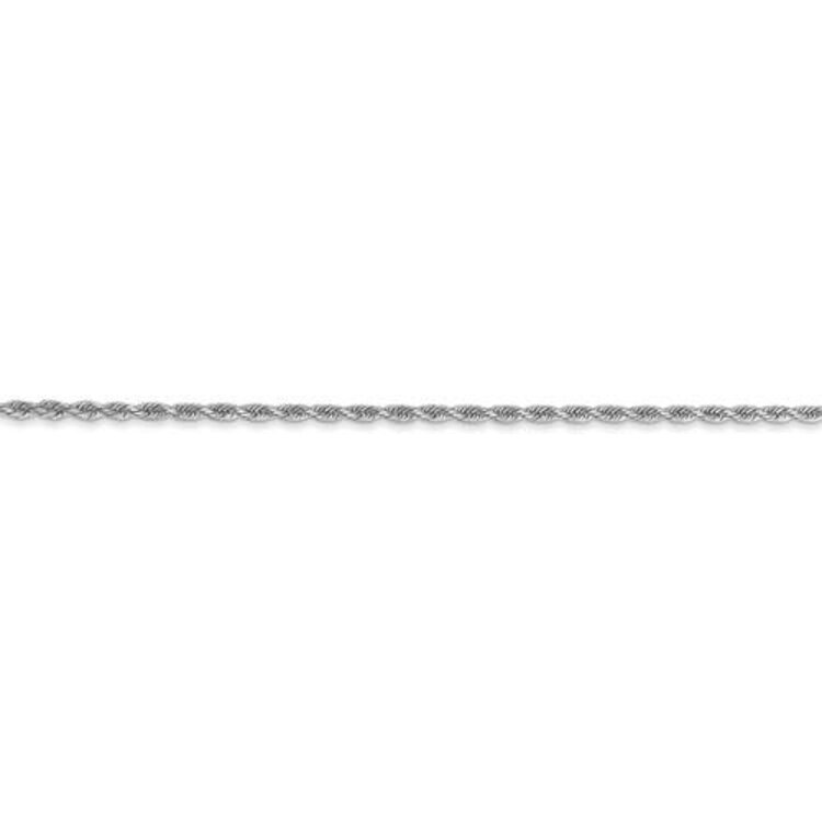 50168 14K WHITE GOLD 16" ROPE CHAIN