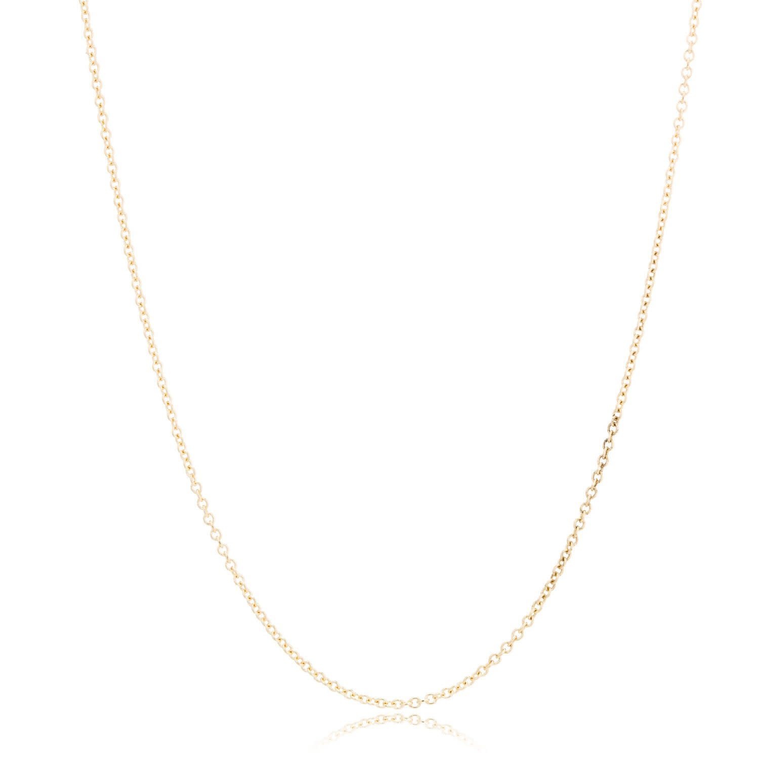 50208 14K YELLOW GOLD 18" YELLOW GOLD CABLE LINK CHAIN