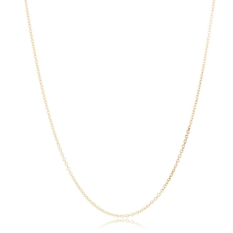 51076 14K YELLOW GOLD 18" CABLE LINK CHAIN