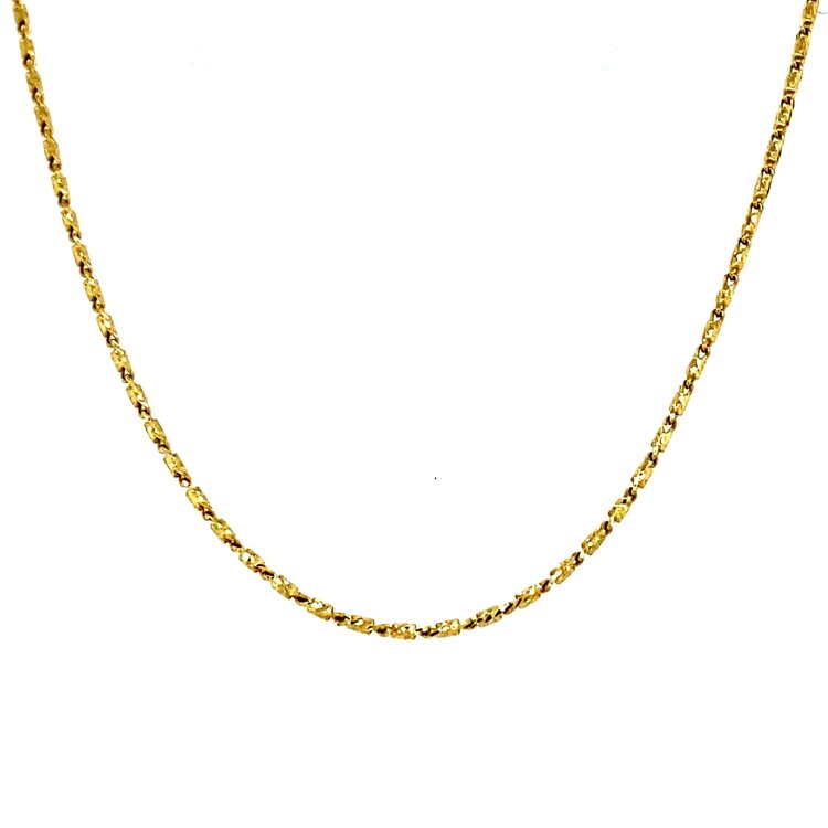 50685 14K YELLOW GOLD 18" RASO LINK CHAIN