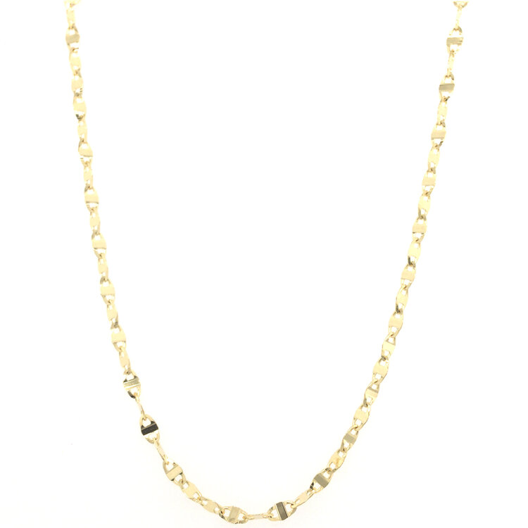 50875 14K YELLOW GOLD 16" FLIP CHAIN