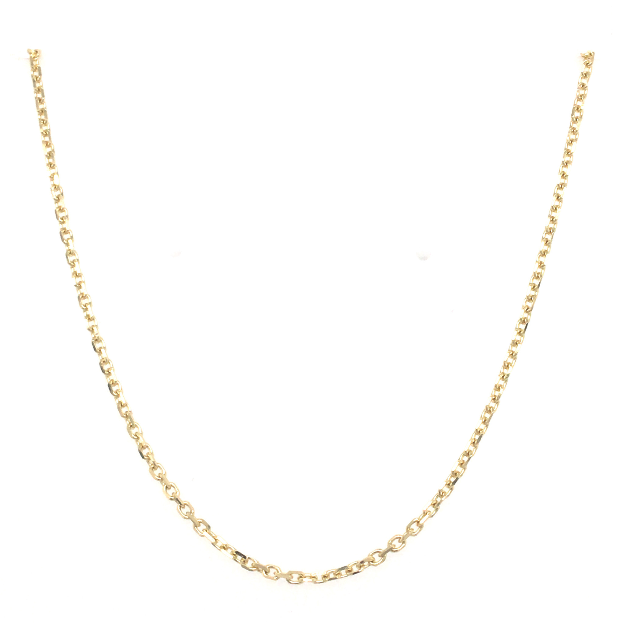 51020 14K YELLOW GOLD 18" CABLE LINK CHAIN