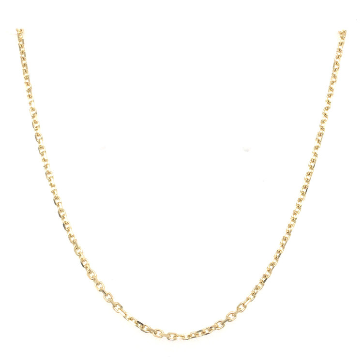 51020 14K YELLOW GOLD 18" CABLE LINK CHAIN