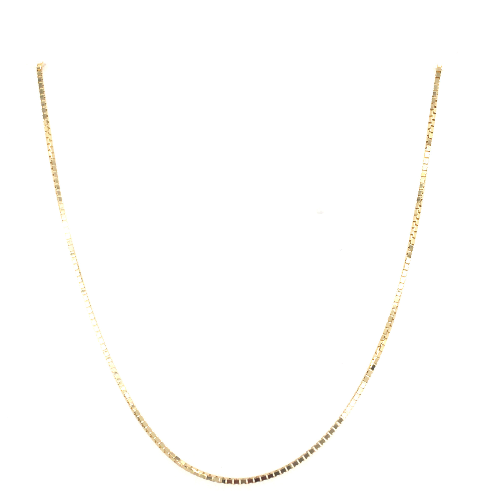 50023 14K YELLOW GOLD 18" BOX LINK CHAIN