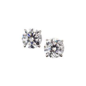32121 14K WHITE GOLD .64TCW DIAMOND STUDS