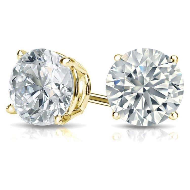 32244 14K YELLOW GOLD .08TCW DIAMOND STUDS