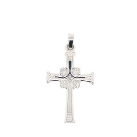 78118 14K WHITE GOLD ANTIQUE DESIGN CROSS