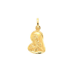 77734 18K YELLOW GOLD VIRGIN MARY HEAD CHARM