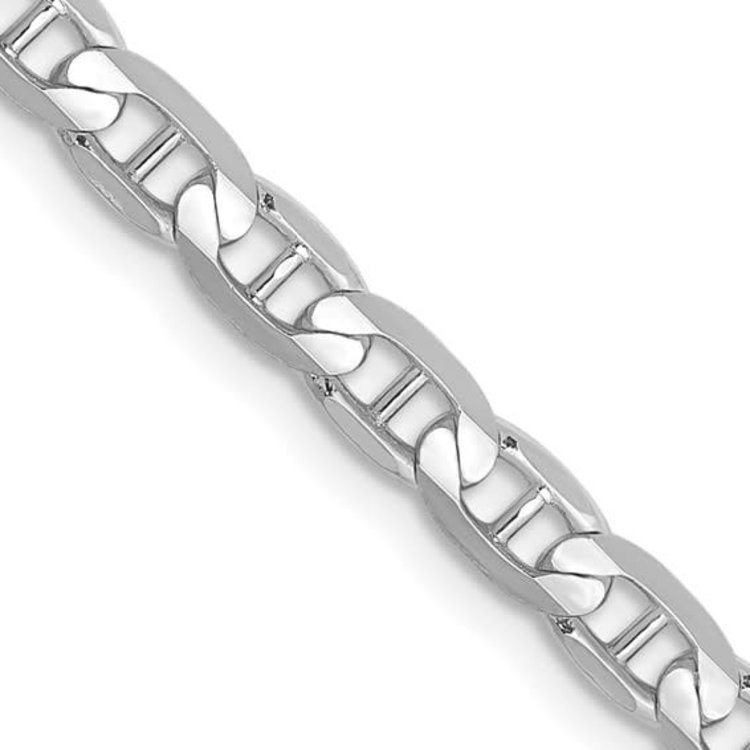 50621 14K WHITE GOLD 24'' SEMI SOLID GUCCI LINK CHAIN