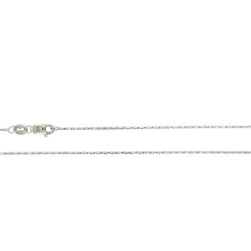 50692 14K WHITE GOLD 24" RASO LINK CHAIN