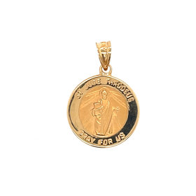 77515 14K YELLOW GOLD SAINT JUDE THADDEUS MEDAL