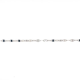 50095 14K WHITE GOLD 16" FLIP CHAIN