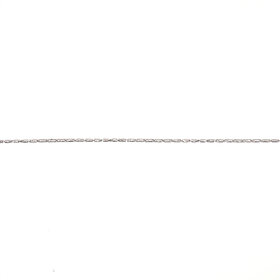 50360 14K WHITE GOLD 16'' RASO LINK CHAIN .75mm