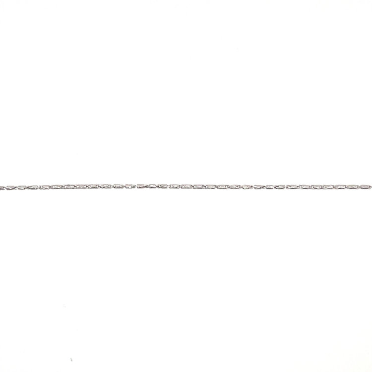 50360 14K WHITE GOLD 16'' RASO LINK CHAIN .75mm