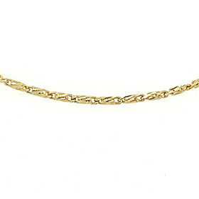 50356 14K YELLOW GOLD 24" RASO LINK CHAIN