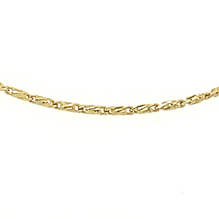 50356 14K YELLOW GOLD 24" RASO LINK CHAIN