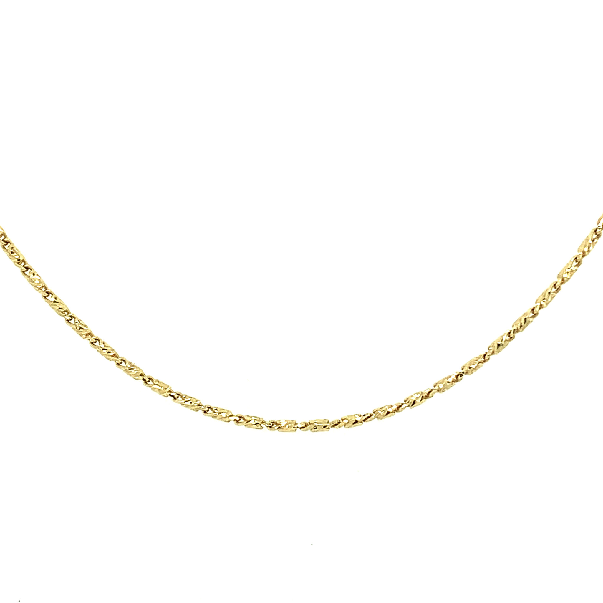 50853 14K YELLOW GOLD 20" RASO LINK CHAIN