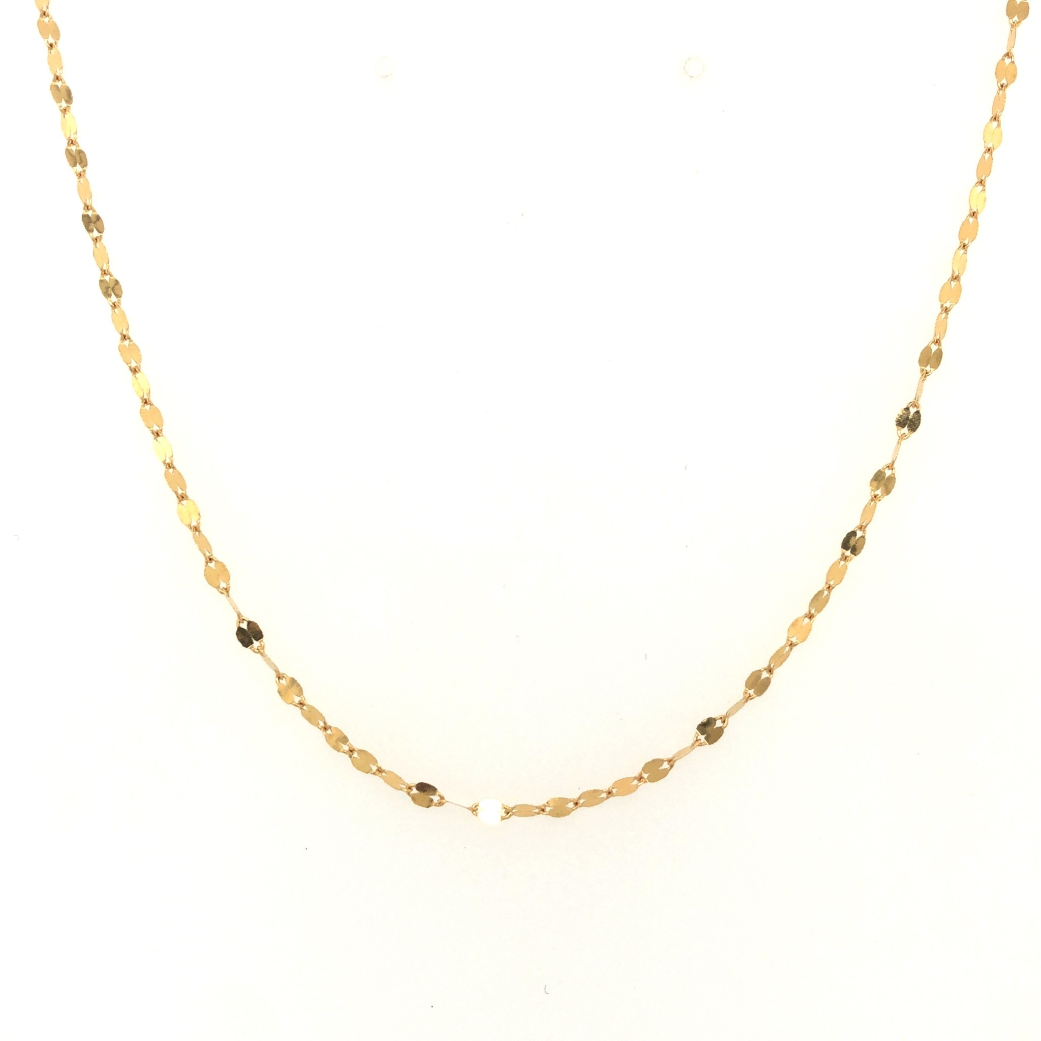 50046 18K YELLOW GOLD FLIP CHAIN 16''