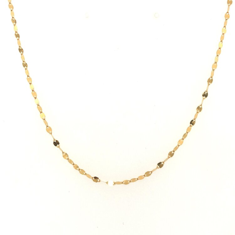 50046 18K YELLOW GOLD FLIP CHAIN 16''