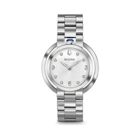 Bulova BULOVA RUBAIYAT DIAMOND SILVER DIAL WATCH